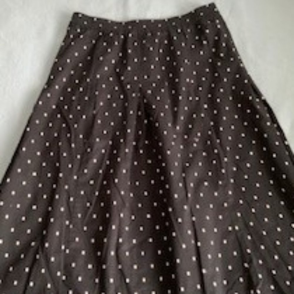 Benetton cotton skirt black/white